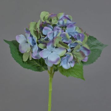 Konstgjord hortensia GABRIELLA, blågrön, 50cm, Ø17cm