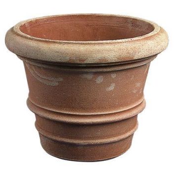 Terrakotta-blomkruka MONDAR med räfflor, handgjord, 53cm, Ø70cm Terrakotta-blomkruka MONDAR med räfflor, handgjord, 53cm, Ø70cm