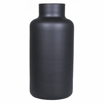 Glasvas SIARA, mat svart, 30cm, Ø15cm