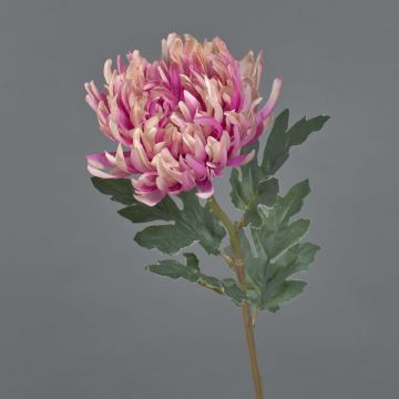 Konstblomma krysantemum LINGYUN, rosa-cerise, 65cm, Ø16cm