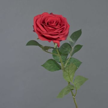 Konstgjord ros KAILIN, röd, 65cm, Ø9cm