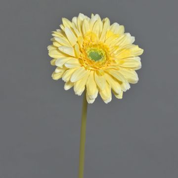 Konstgjord gerberablomma QIUDONG, gul, 50cm, Ø12cm