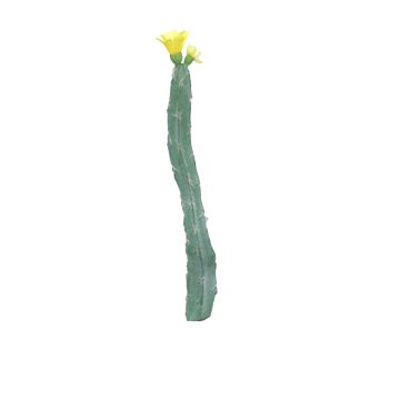 Dekorativ pelarkaktus ANRAN med blommor, stödpinne, gul, 35cm Dekorativ pelarkaktus ANRAN med blommor, stödpinne, gul, 35cm