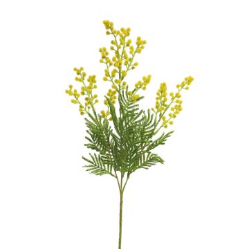 Konstgjord kvist mimosa RUJUN med blommor, gul, 70cm Konstgjord kvist mimosa RUJUN med blommor, gul, 70cm