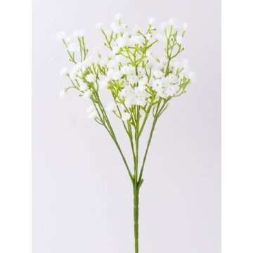 Konstgjord gypsophila-buske CECILIA, vit stödpinne, 30cm, Ø1cm