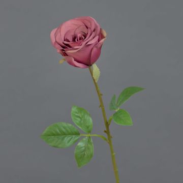 Konstgjord ros RUYUN, mauve, 45cm, Ø8cm Konstgjord ros RUYUN, mauve, 45cm, Ø8cm