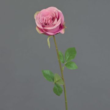 Konstgjord ros RUYUN, rosa, 45cm, Ø8cm