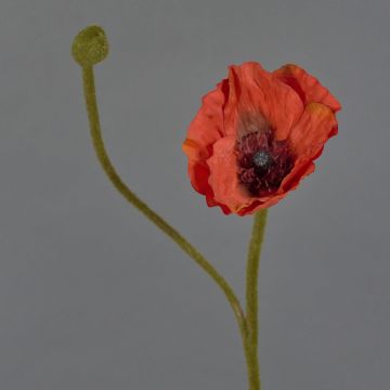 Konstblomma vallmo YILAN, röd, 60cm, Ø12cm