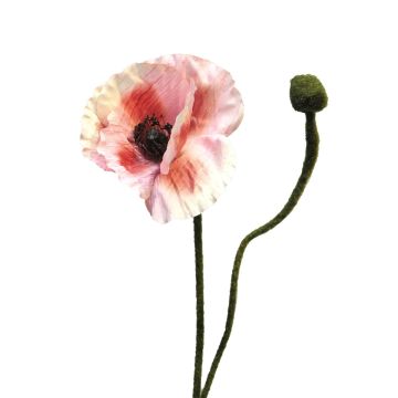 Konstblomma vallmo YILAN, rosa-cerise, 60cm, Ø12cm