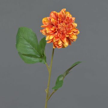 Konstgjord dahlia WANRU, orange, 50cm, Ø9cm Konstgjord dahlia WANRU, orange, 50cm, Ø9cm