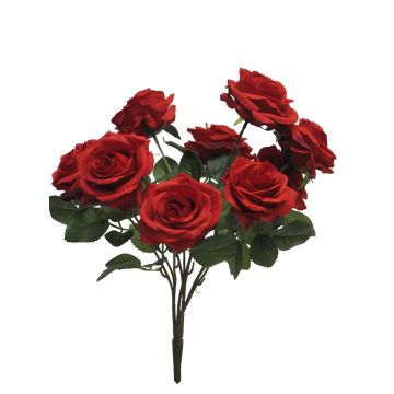 Dekorativ blomma, rosenbuske KAILIN på stativ, röd, 40cm Dekorativ blomma, rosenbuske KAILIN på stativ, röd, 40cm