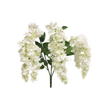 Dekorativ gren av blåregn JIALAN, krämfärgad, 75cm