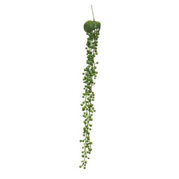 Konstgjord hängande Senecio FENGXI på stödpinne, grön, 60cm
