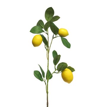 Dekorativ citrongren XIALIN med frukter, gul, 75cm