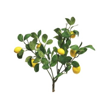 Dekorativ gren citron XIALIN med frukter, gul, 60cm