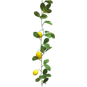 Dekorativ girland med citron XIALIN och frukter, gul, 180cm