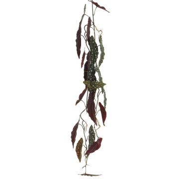 Konstgjord girland med forellbegonia ZIHENA, grön-vit, 105cm Konstgjord girland med forellbegonia ZIHENA, grön-vit, 105cm