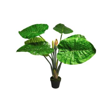 Konstgjord växt Alocasia Calidora SHIQI, blommor, dekorativ kruka, grön, 105cm Konstgjord växt Alocasia Calidora SHIQI, blommor, dekorativ kruka, grön, 105cm
