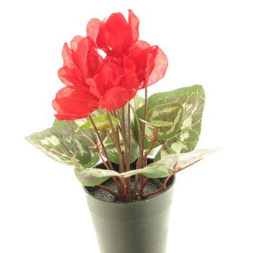 Konstgjord blomma, cyclamen XIAOGUO i dekorativ kruka, röd, 25cm Konstgjord blomma, cyclamen XIAOGUO i dekorativ kruka, röd, 25cm