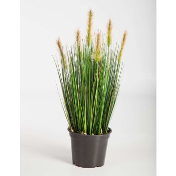 Konstgjort rävsvansgräs FELIX med ax, grön-gul, 60cm
