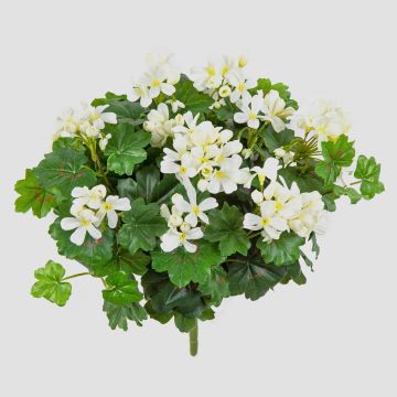 Konstgjord pelargon KAISA på stativ, vit, 35cm Konstgjord pelargon KAISA på stativ, vit, 35cm