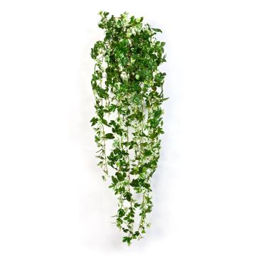 Konstgjord vinranka SICHIA på stödpinne, grön-vit, 95cm