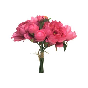 Konstgjord blomsterbukett med pioner LINYUAN, cerise, 35cm Konstgjord blomsterbukett med pioner LINYUAN, cerise, 35cm