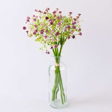 Konstgjord gypsophila-bukett CECILIA, lila, 30cm, Ø17cm
