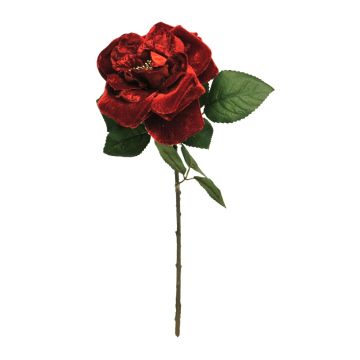 Samtrosa YUFAN, röd, 45cm, Ø13cm