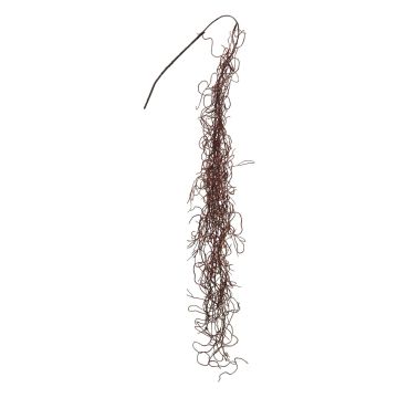Konstgjord hängande dekoration i form av kärlekslockar ENLIN, brun, 115cm