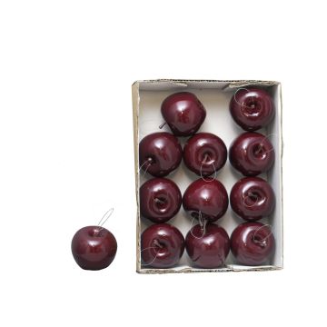 Konstgjorda äpplen WENHENG, 12 st, glänsande vinröd, Ø6,5cm Konstgjorda äpplen WENHENG, 12 st, glänsande vinröd, Ø6,5cm