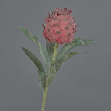 Dekorationsblomma, kronärtskocksblomma LANQIN, vinröd, 60cm, Ø7cm Dekorationsblomma, kronärtskocksblomma LANQIN, vinröd, 60cm, Ø7cm