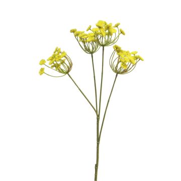 Dekorativ kvist med dillblommor LITIAN, gul, 70cm