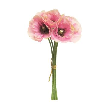 Konstgjorda vallmo i bukett XIONG, rosa-krämfärgad, 30cm Konstgjorda vallmo i bukett XIONG, rosa-krämfärgad, 30cm