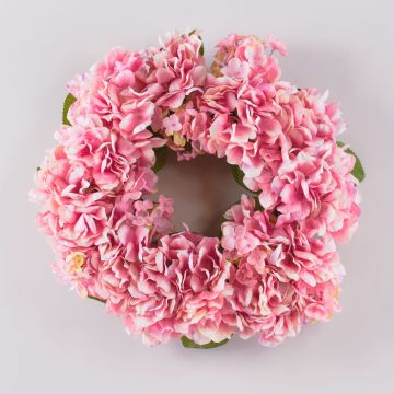 Konstgjord hortensia-krans MEJA, rosa, Ø35cm Konstgjord hortensia-krans MEJA, rosa, Ø35cm