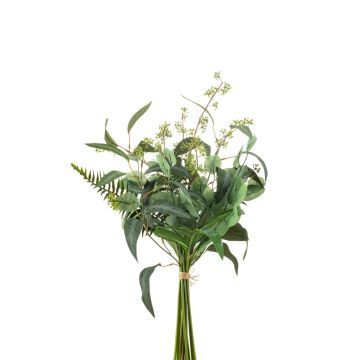 Dekorativ eukalyptus- och ormbunksbukett ZIGU, frukter, grön, 60cm Dekorativ eukalyptus- och ormbunksbukett ZIGU, frukter, grön, 60cm
