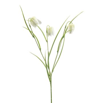 Konstgjord gren med schackbrädesblomma REMARA, vit-grön, 55cm Konstgjord gren med schackbrädesblomma REMARA, vit-grön, 55cm