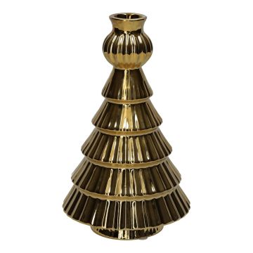 Dekorflaska gran BRIXON, linjemönster, keramik, guldmetallic, 25,2cm, Ø14,3cm Dekorflaska gran BRIXON, linjemönster, keramik, guldmetallic, 25,2cm, Ø14,3cm