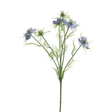Konstgjord gren med svart kummin TIANKE, blå, 65cm, Ø7-8cm