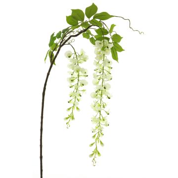 Konstblomma, gren av blåregn LIANMU, krämfärgad, 140cm