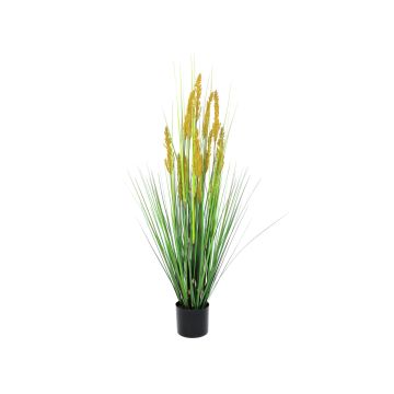 Konstgjort silveraxgräs CILVIA med ax, grönt, 120cm