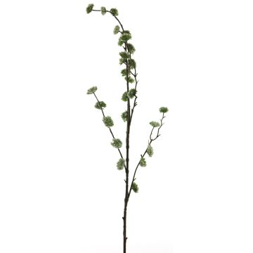Konstgjord kvist av trollhassel DEYONG med blommor, krämgrön, 90cm, Ø3cm