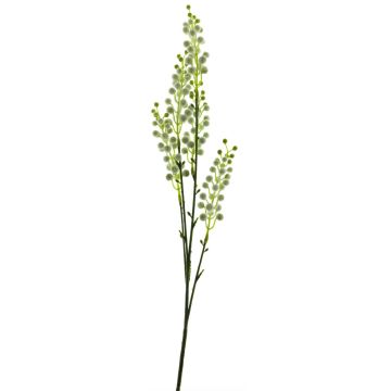Konstgjord kvist av mimosa CHENWU, blommor, vit-grön, 70cm Konstgjord kvist av mimosa CHENWU, blommor, vit-grön, 70cm