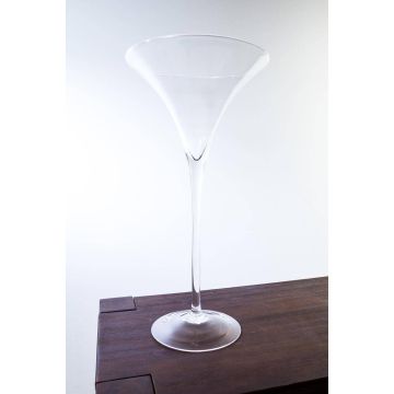 XXL martiniglas SACHA AIR med fot, klart, 50cm, Ø25cm