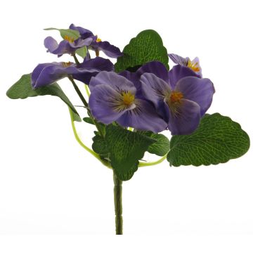 Dekorationsblomma, pensé FANGMU på pinne, lila, 20cm