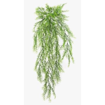 Konstgjord Asparagus plumosus, hängande ILES, stödpinne, 75cm