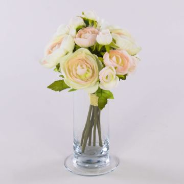 Textilranunkelbukett TONIE, vit-rosa, 20cm, Ø20cm Textilranunkelbukett TONIE, vit-rosa, 20cm, Ø20cm