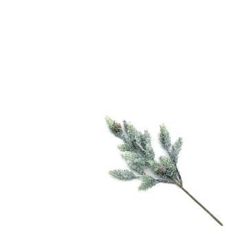 Dekorativ grangren NAGORI med kottar, frusen, 35cm Dekorativ grangren NAGORI med kottar, frusen, 35cm