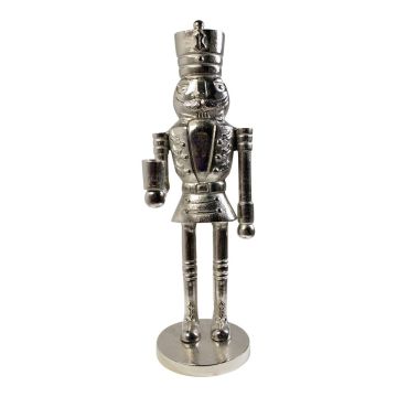 Nötknäppare, dekorationsfigur RUNAR, silver, 15x15x47,5cm Nötknäppare, dekorationsfigur RUNAR, silver, 15x15x47,5cm