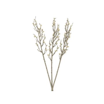 Konstgjord pyracantha-gren FENNA, bär, 3 st, glitter, guld, 85cm Konstgjord pyracantha-gren FENNA, bär, 3 st, glitter, guld, 85cm